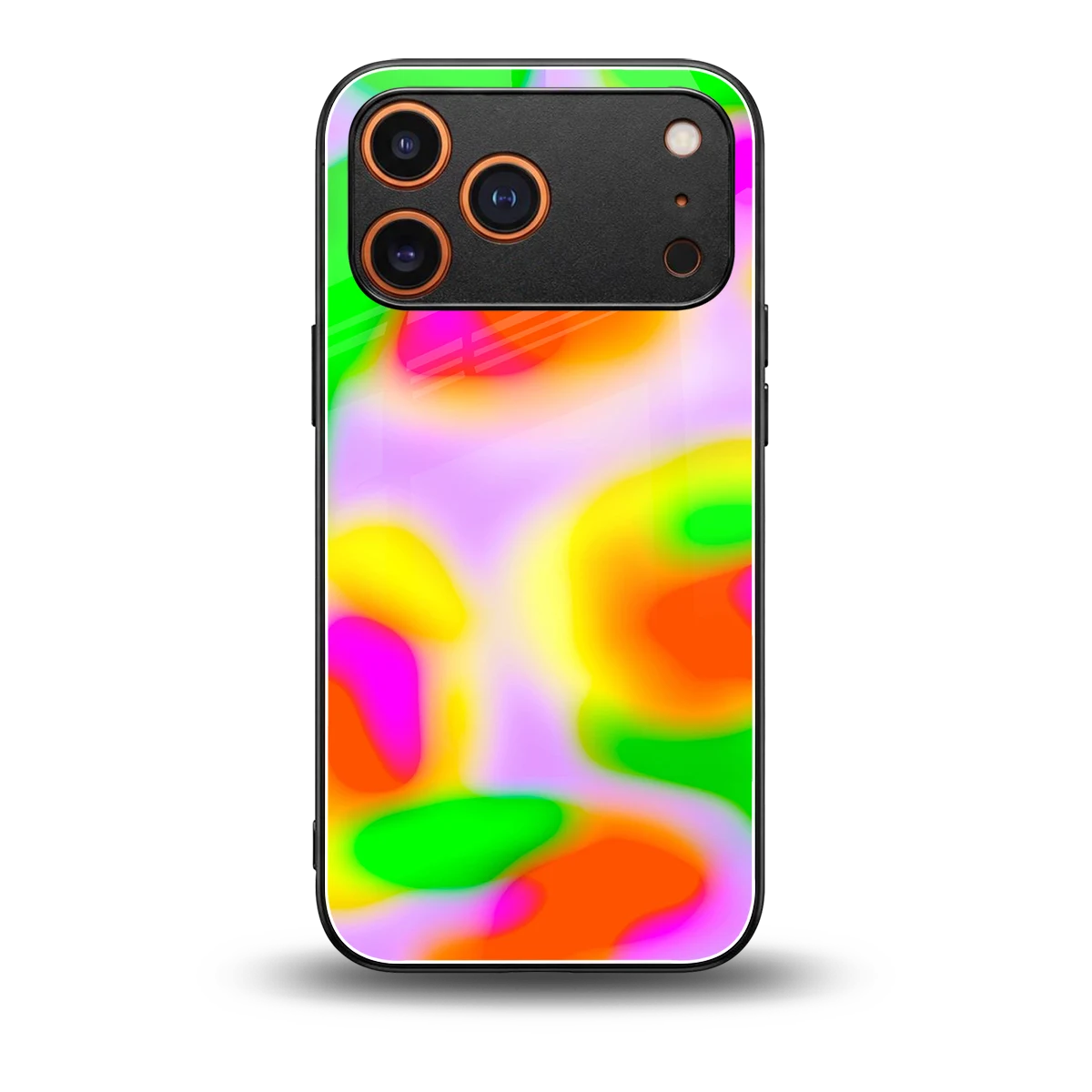 Bold Spectrum back phone cover | glass case for iphone 17 pro max