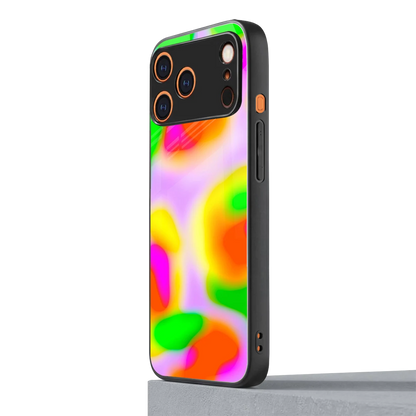 Bold Spectrum iphone 17 pro mobile cover | shockproof glass phone case