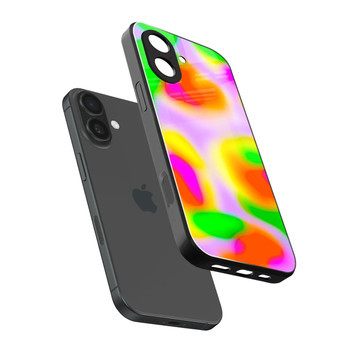 Bold Spectrum sleek iphone 17 cover with tempered glass back and TPU edges