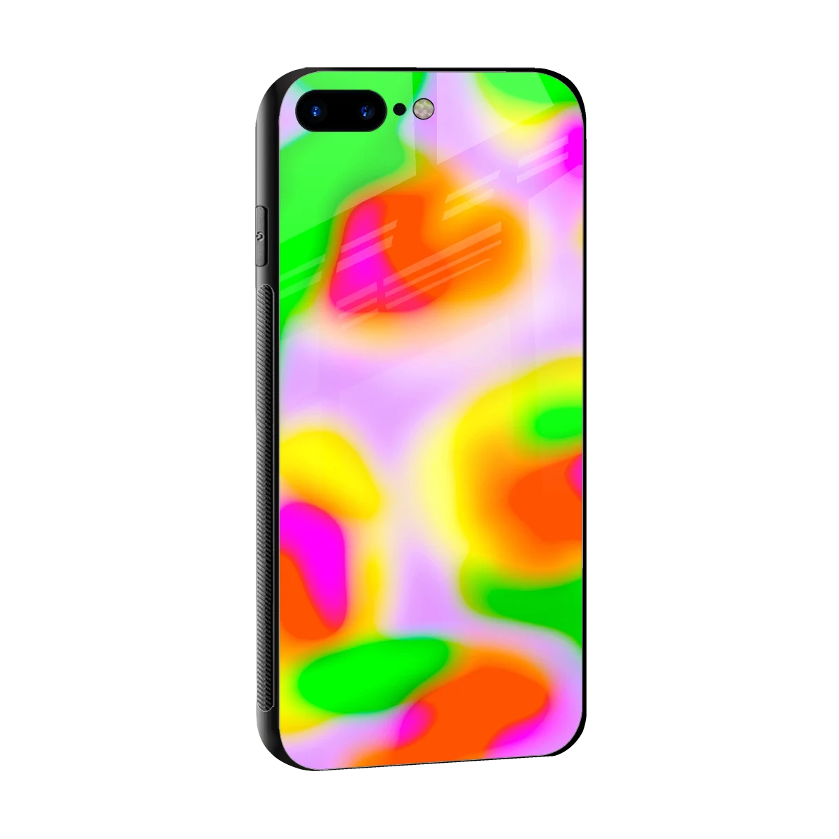 Bold Spectrum sleek iphone 8 plus cover with tempered glass back and TPU edges