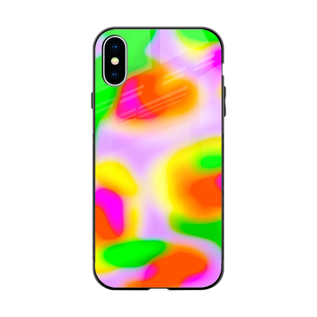 Bold Spectrum back phone cover | glass case for iphone xs