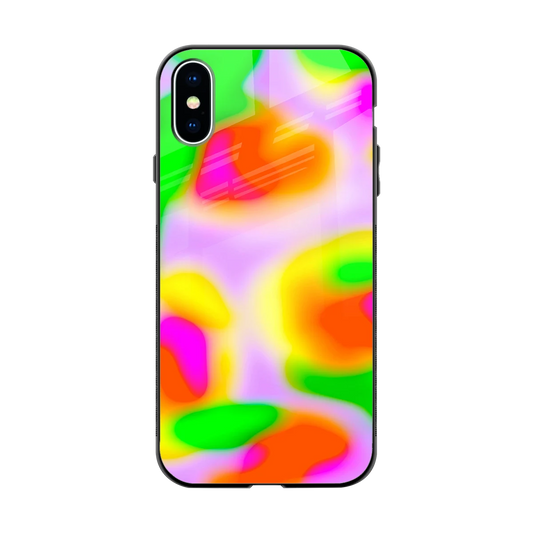 Bold Spectrum back phone cover | glass case for iphone xs