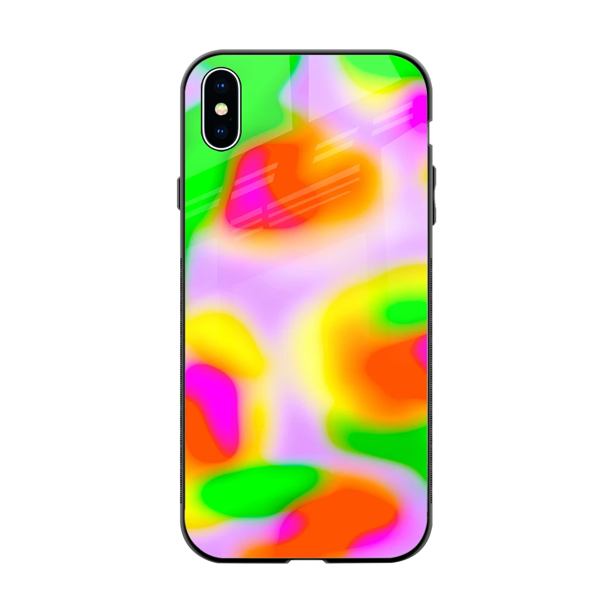 Bold Spectrum back phone cover | glass case for iphone xs max