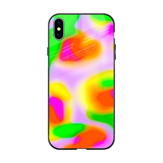 Bold Spectrum back phone cover | glass case for iphone xs max