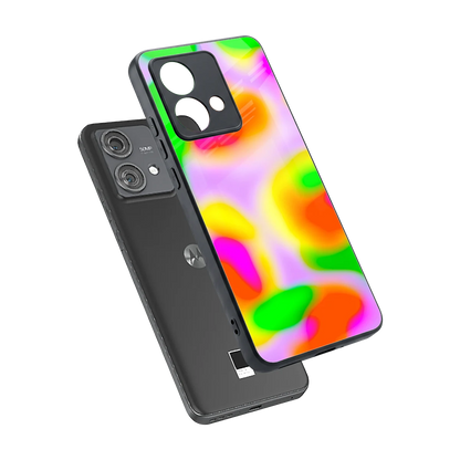 Bold Spectrum sleek motorola edge 40 neo 5g cover with tempered glass back and TPU edges
