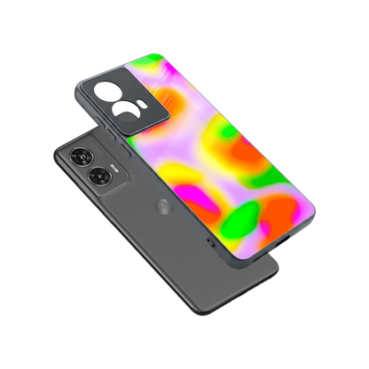 Bold Spectrum sleek motorola edge 50 fusion cover with tempered glass back and TPU edges