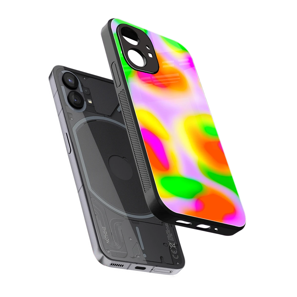 Bold Spectrum sleek nothing phone 1 cover with tempered glass back and TPU edges