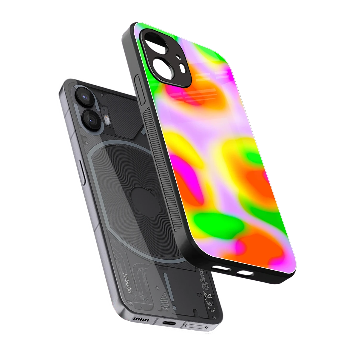 Bold Spectrum sleek nothing phone 2 cover with tempered glass back and TPU edges