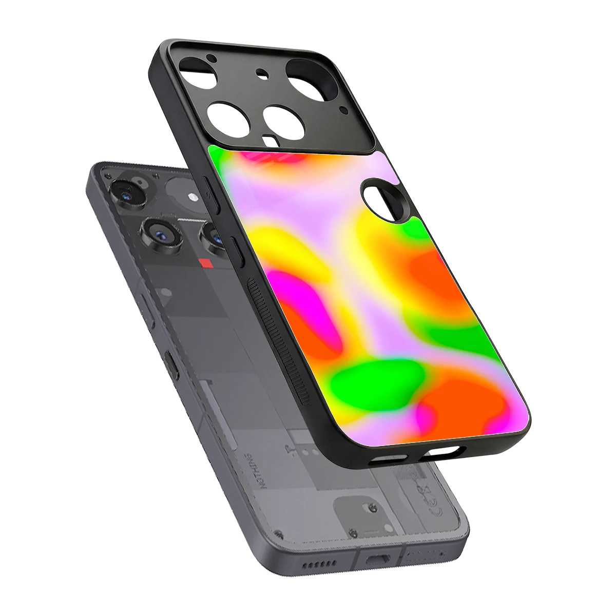 Bold Spectrum sleek nothing phone 3 cover with tempered glass back and TPU edges