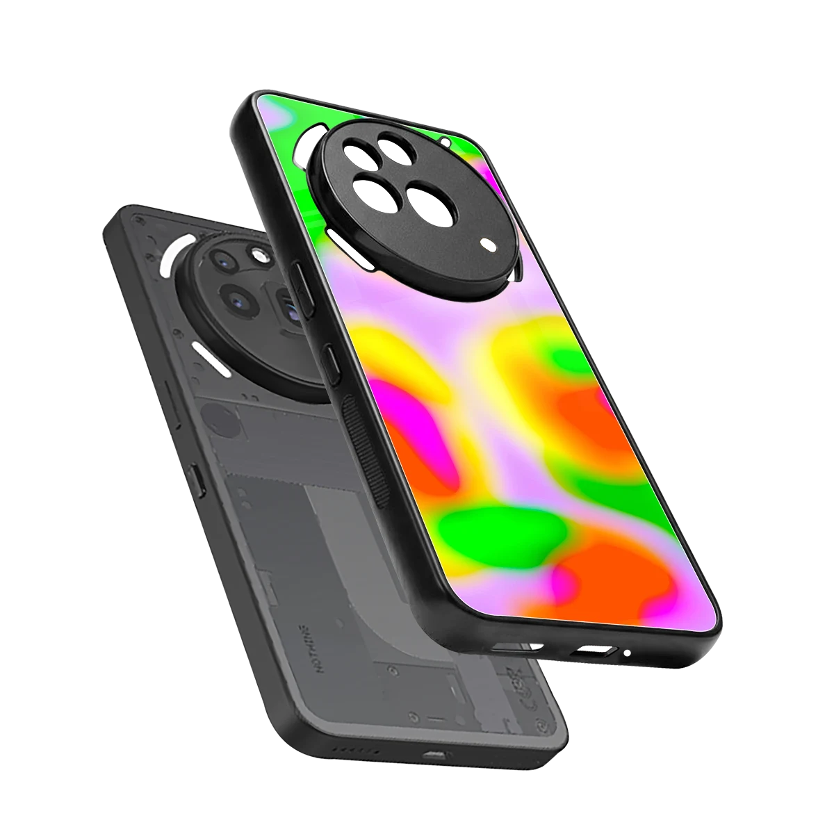 Bold Spectrum sleek nothing phone 3a pro cover with tempered glass back and TPU edges