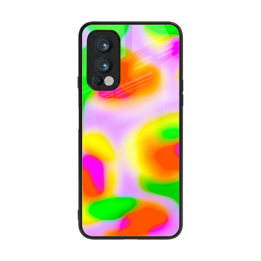 Bold Spectrum back phone cover | glass case for oneplus nord 2