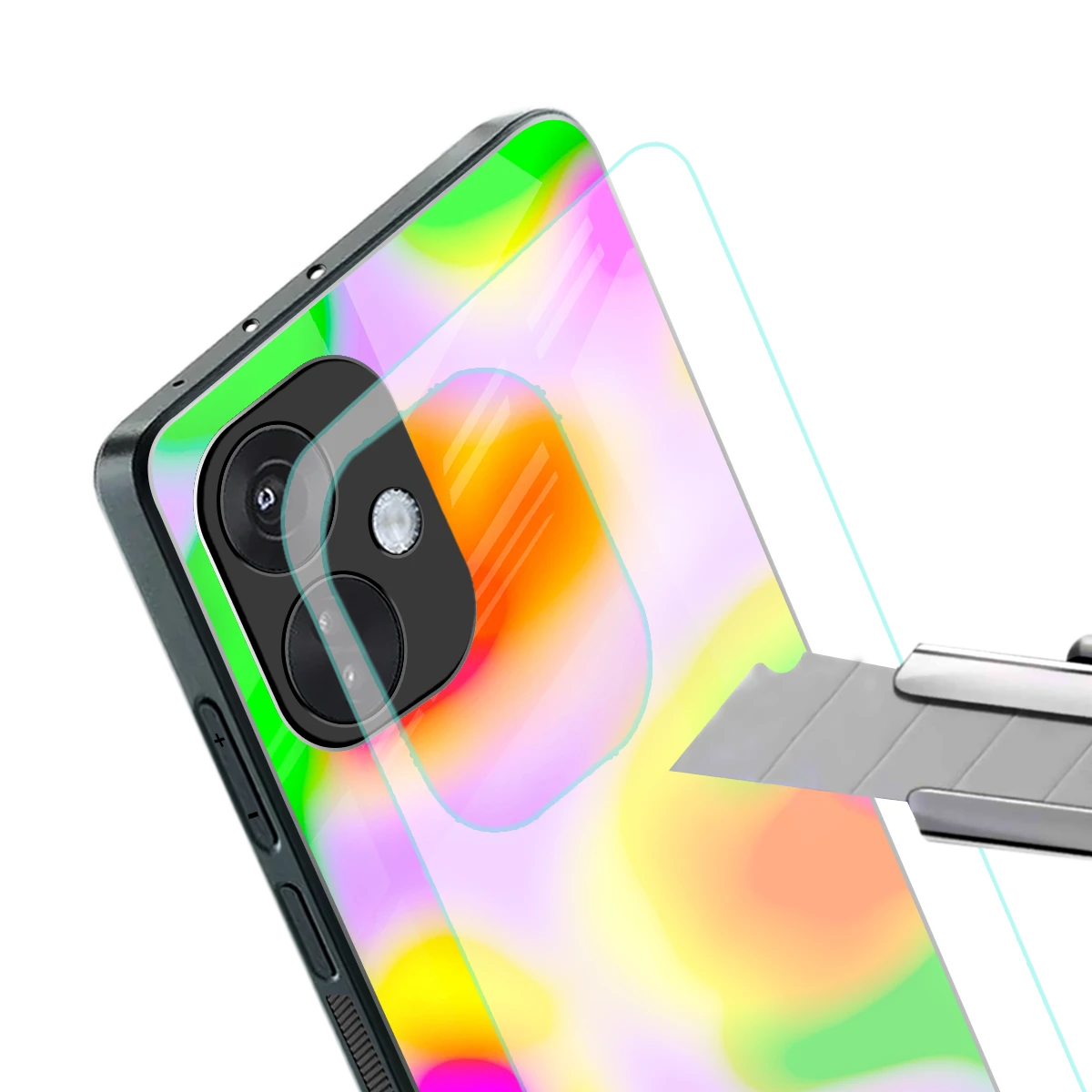 Bold Spectrum stylish phone case for oneplus nord ce 3 | glossy glass and slim fit