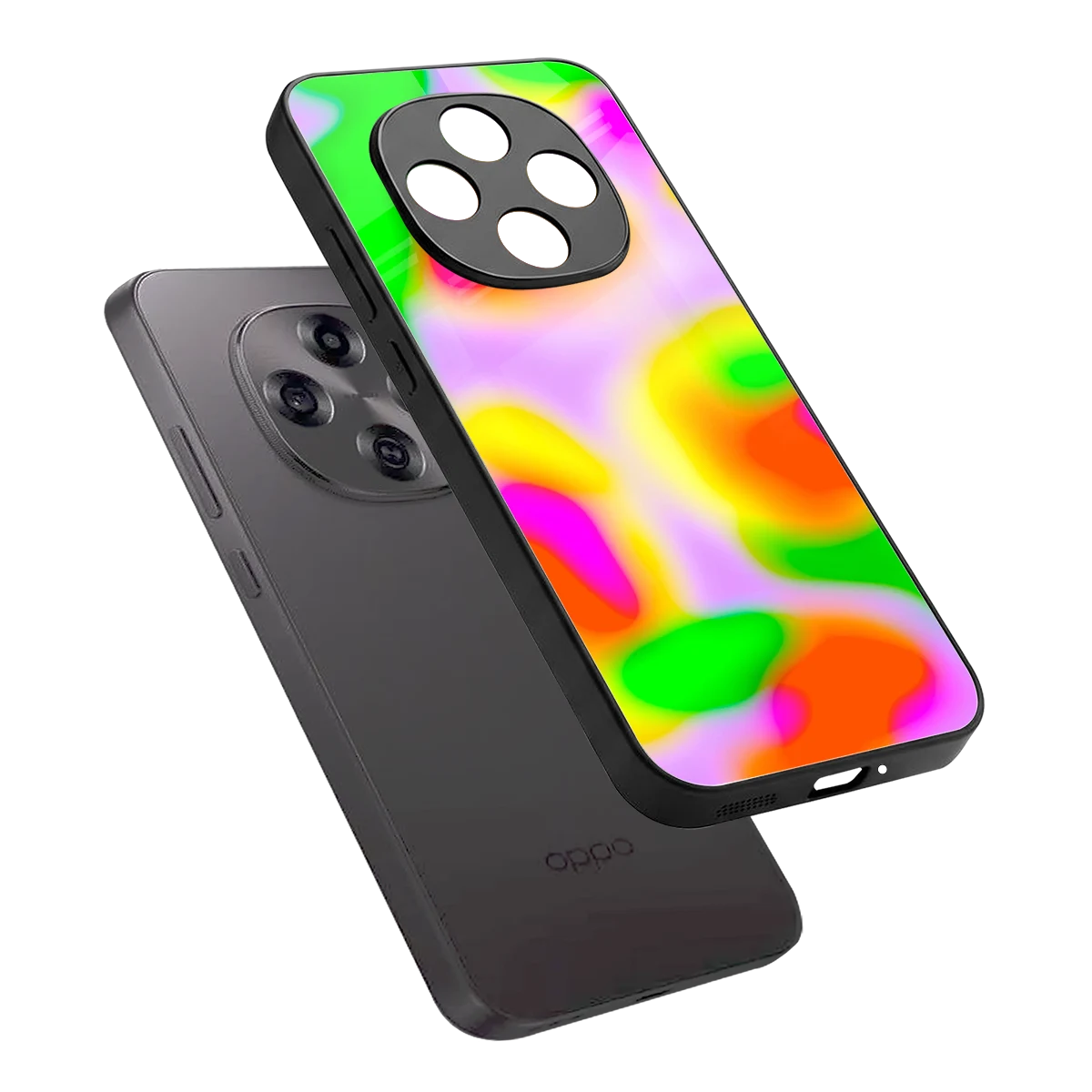 Bold Spectrum sleek oppo f31 pro 5g cover with tempered glass back and TPU edges