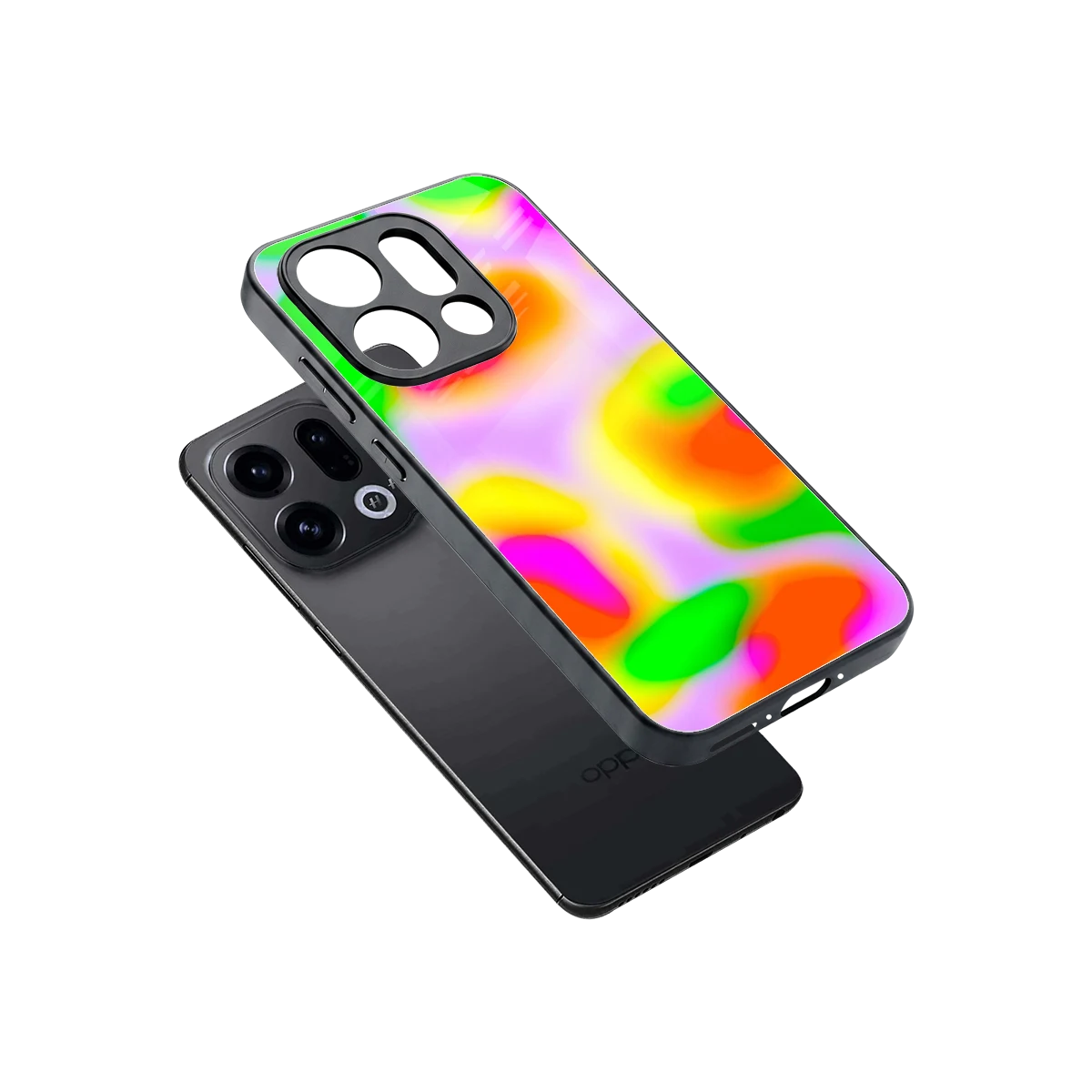 Bold Spectrum sleek oppo find x9 cover with tempered glass back and TPU edges