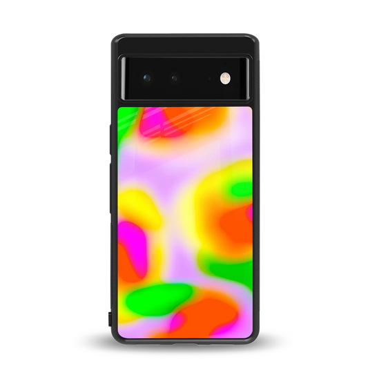 Bold Spectrum back phone cover | glass case for google pixel 6a
