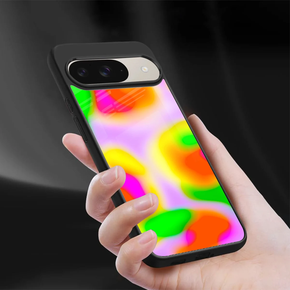 Bold Spectrum sleek google pixel 9 cover with tempered glass back and TPU edges