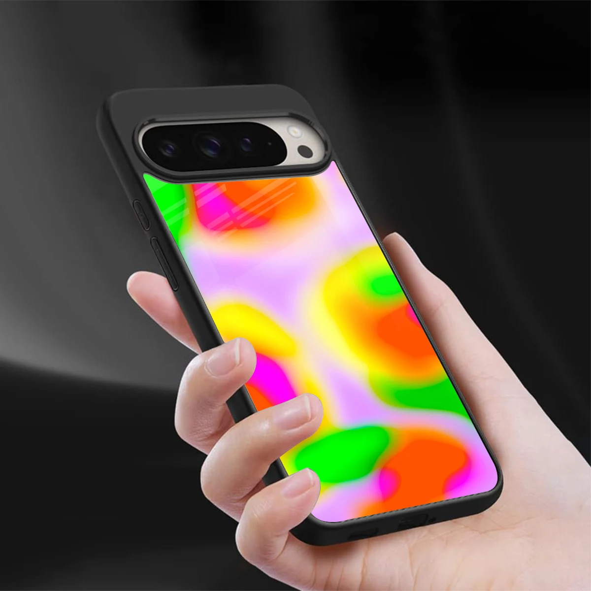 Bold Spectrum sleek google pixel 9 pro cover with tempered glass back and TPU edges