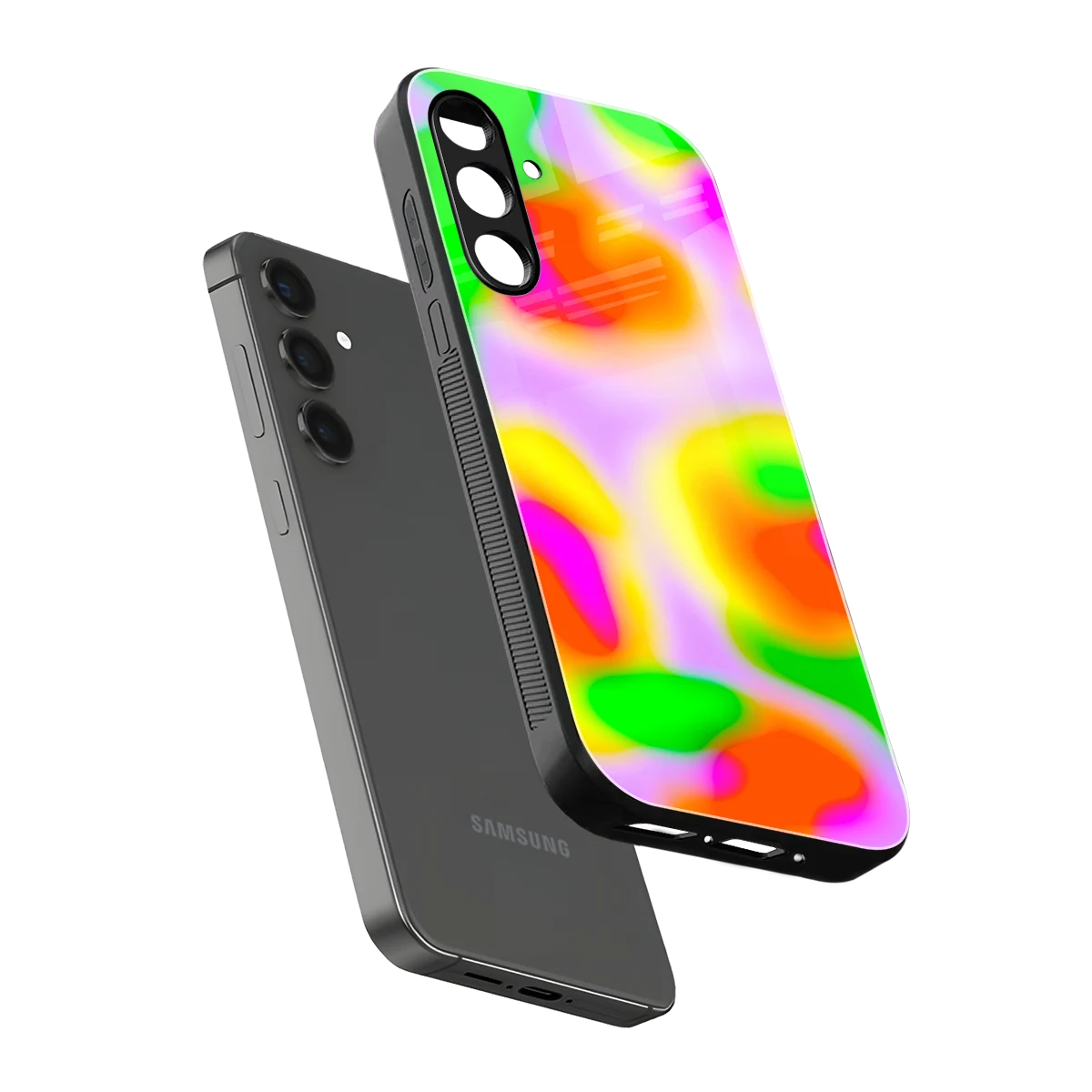 Bold Spectrum sleek samsung galaxy a14 5g cover with tempered glass back and TPU edges