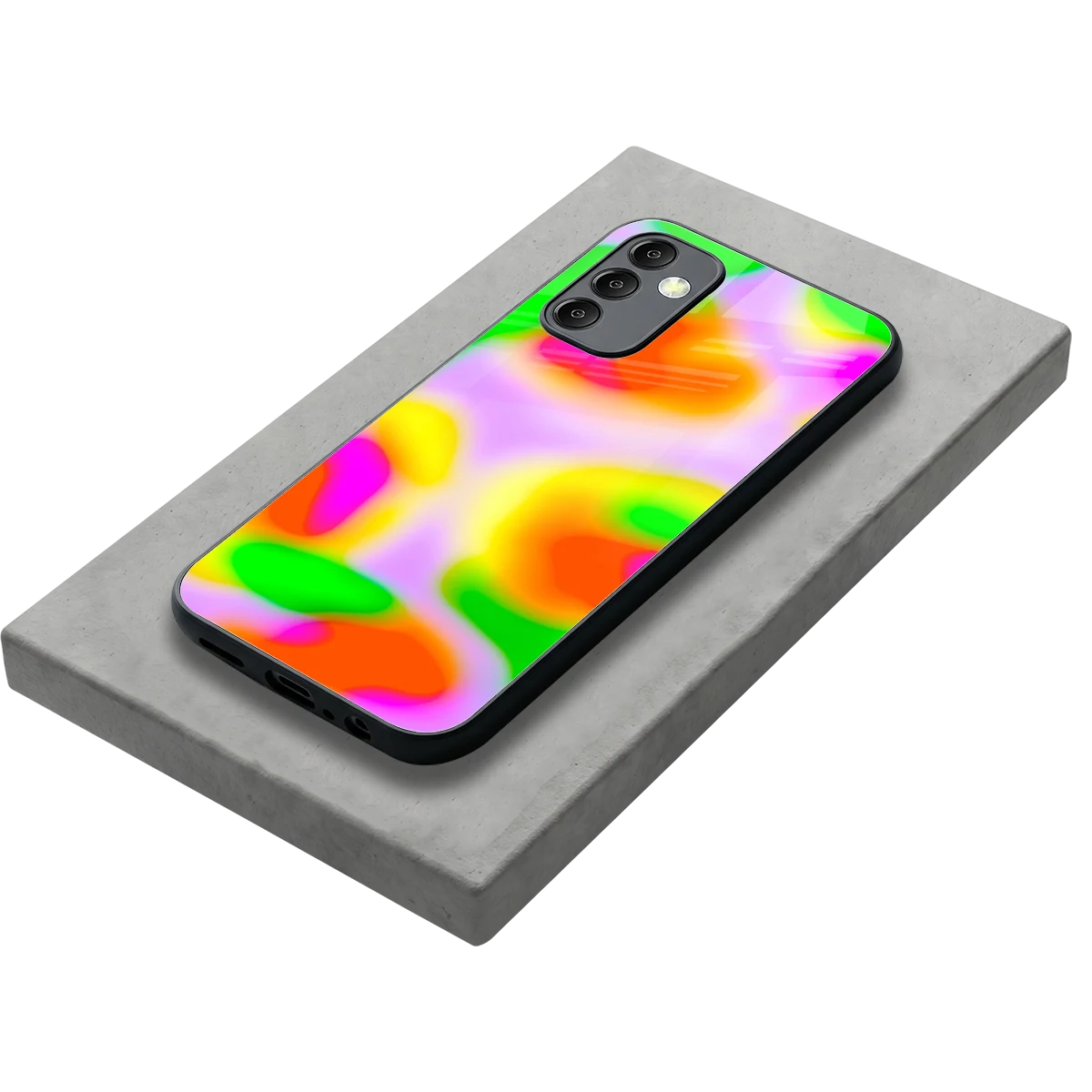 Bold Spectrum stylish phone case for samsung galaxy m14 5g | glossy glass and slim fit