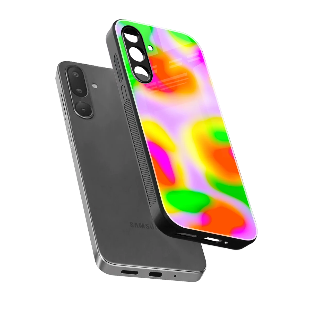 Bold Spectrum sleek samsung galaxy m16 5g cover with tempered glass back and TPU edges