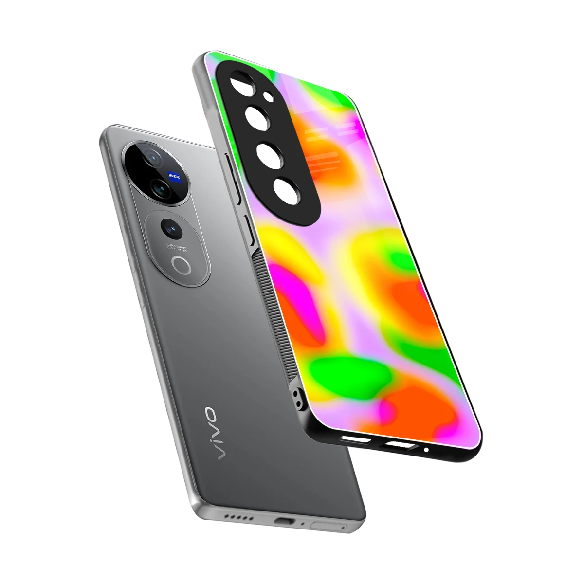 Bold Spectrum sleek vivo v40 pro cover with tempered glass back and TPU edges