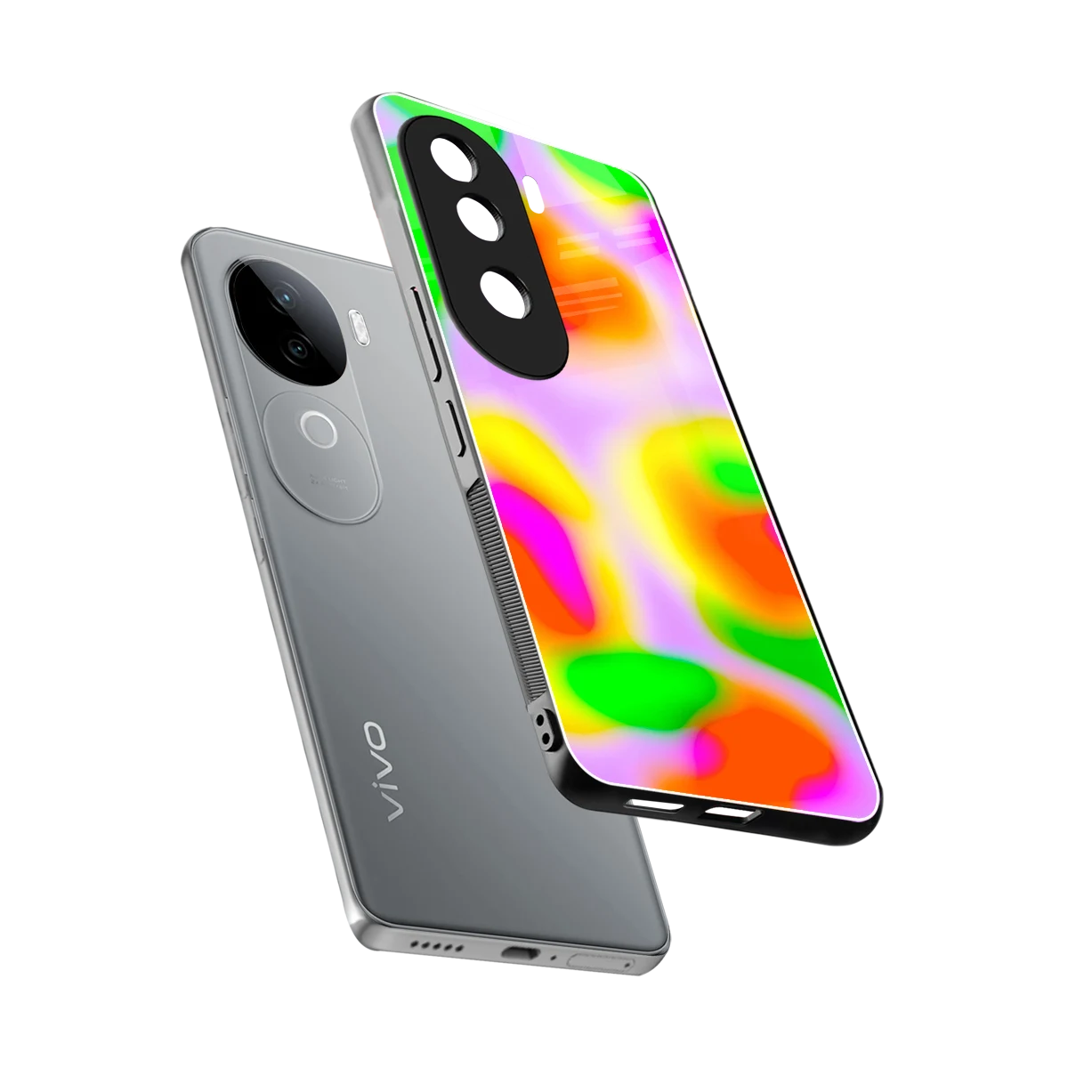 Bold Spectrum sleek vivo v40e cover with tempered glass back and TPU edges