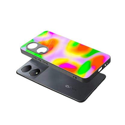 Bold Spectrum sleek Vivo-y100 cover with tempered glass back and TPU edges
