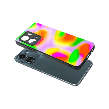 Bold Spectrum sleek vivo y16 cover with tempered glass back and TPU edges
