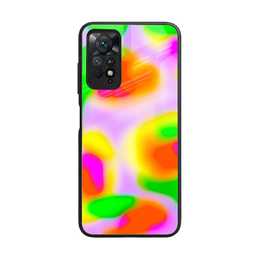 Bold Spectrum back phone cover | glass case for redmi note 11 pro