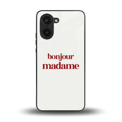 Bonjour Madame back phone cover | glass case for oneplus nord ce5 5g