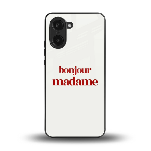 Bonjour Madame back phone cover | glass case for oneplus nord ce5 5g