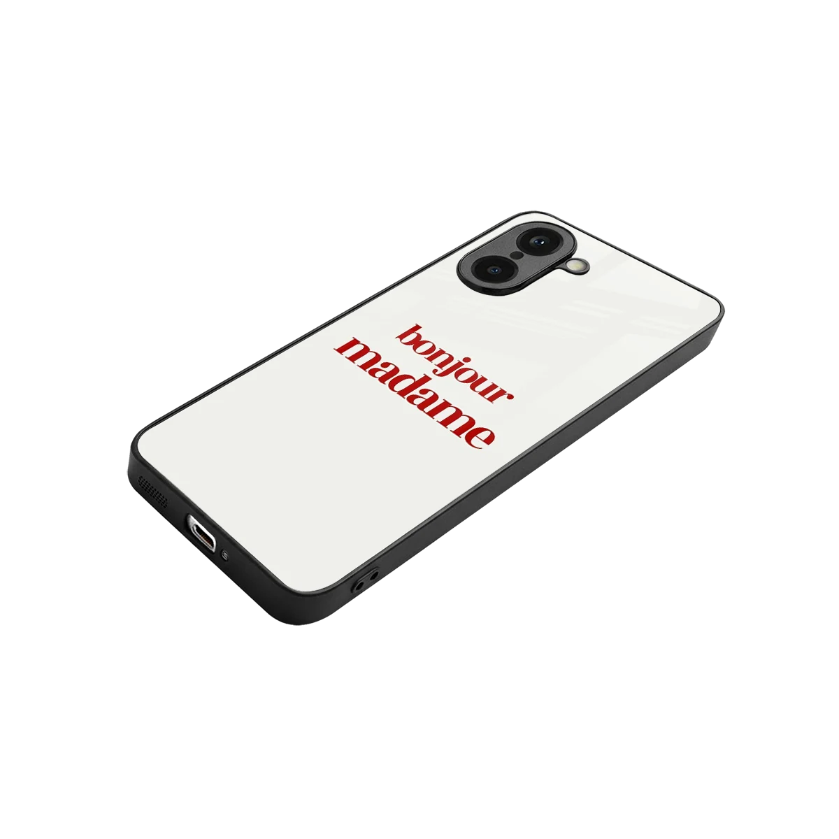 Bonjour Madame stylish phone case for oneplus nord ce5 5g | glossy glass and slim fit