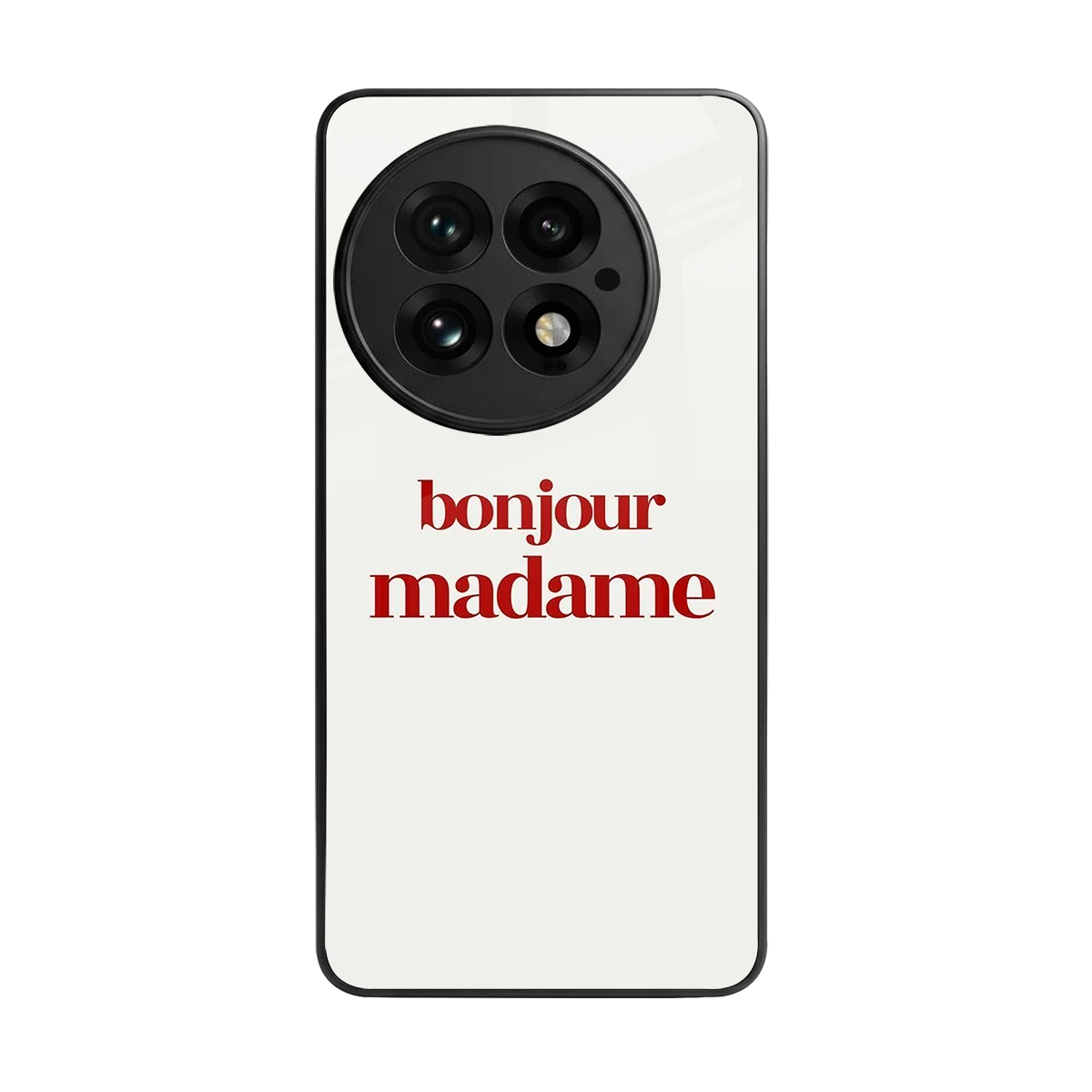 Bonjour Madame back phone cover | glass case for oneplus 13
