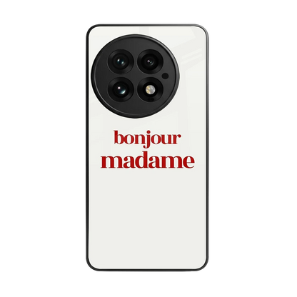 Bonjour Madame back phone cover | glass case for oneplus 13