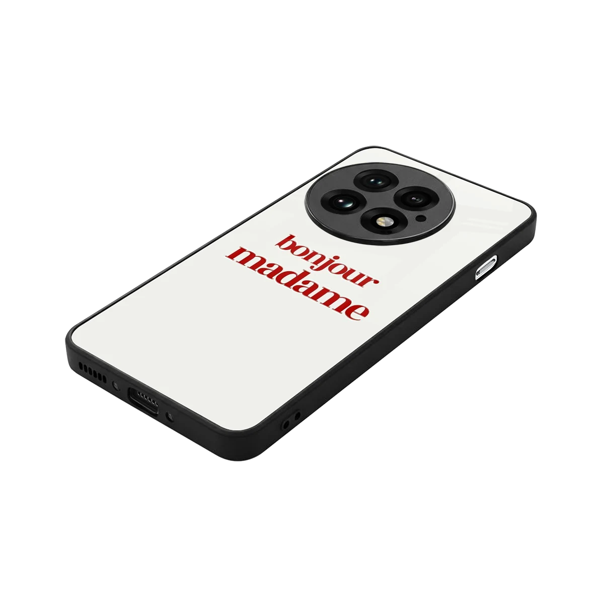 Bonjour Madame stylish phone case for oneplus 13 | glossy glass and slim fit
