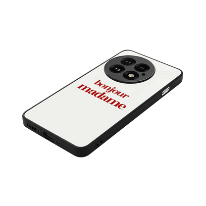 Bonjour Madame stylish phone case for oneplus 13 | glossy glass and slim fit