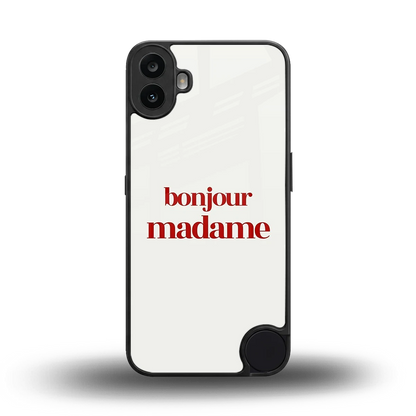 Bonjour Madame back phone cover | glass case for cmf nothing phone 1