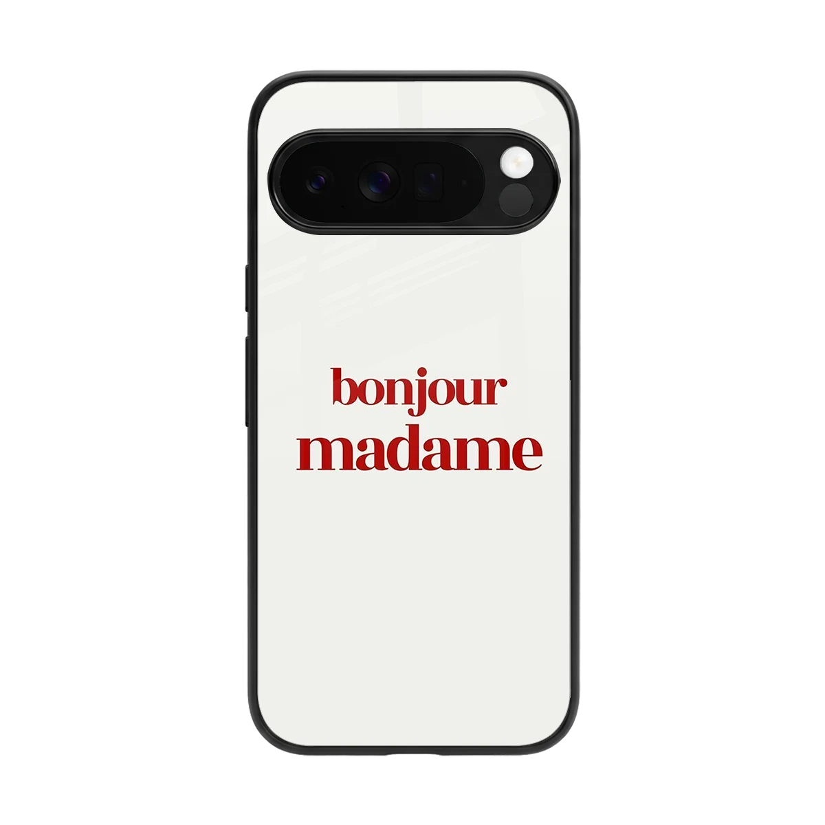 Bonjour Madame back phone cover | glass case for google pixel 10 pro xl