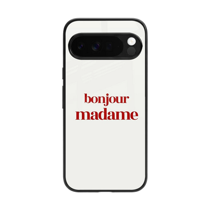 Bonjour Madame back phone cover | glass case for google pixel 10 pro xl