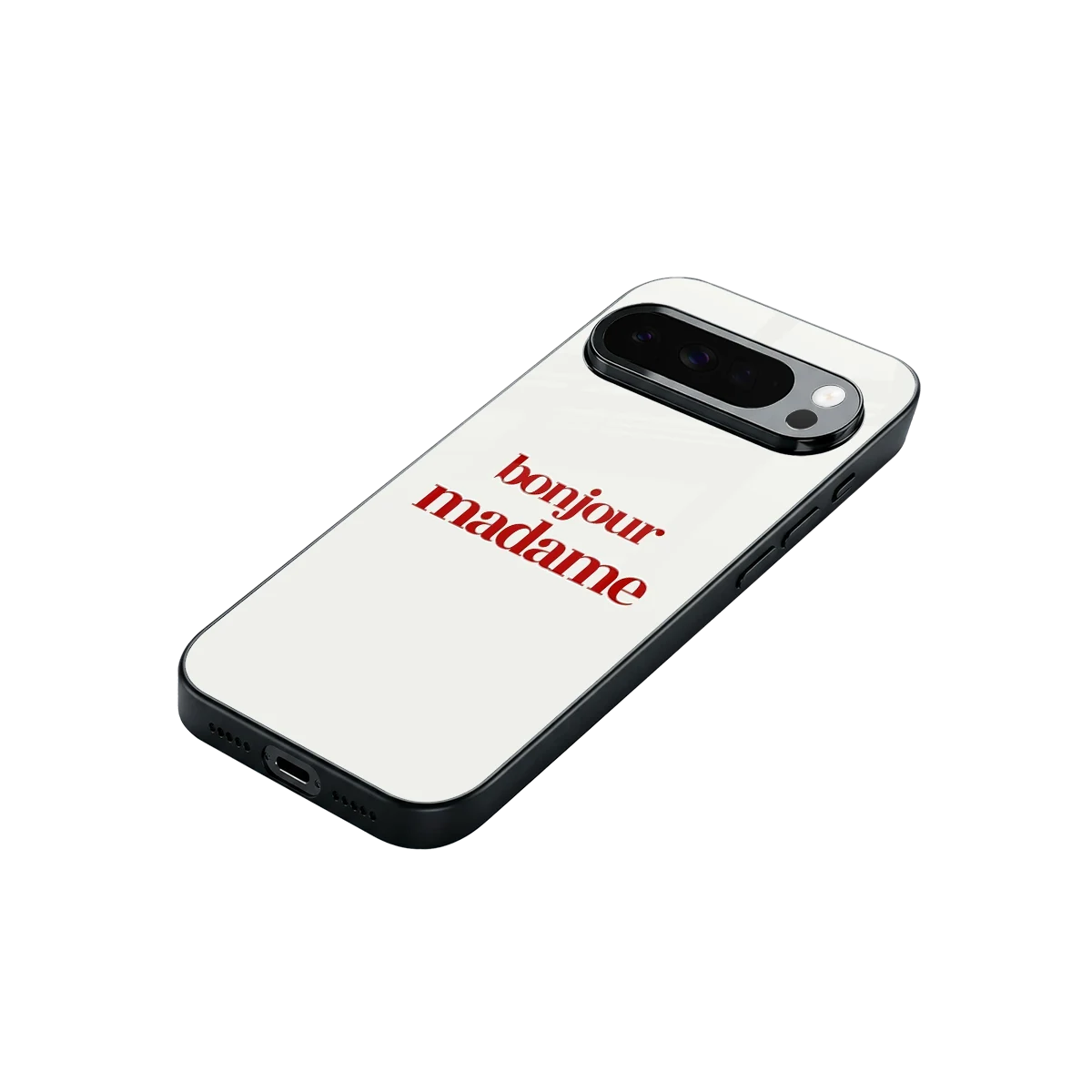 Bonjour Madame stylish phone case for google pixel 10 pro xl | glossy glass and slim fit