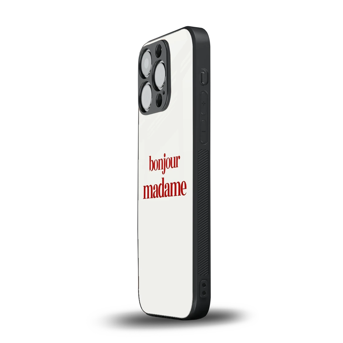 Bonjour Madame iphone 13 pro mobile cover | shockproof glass phone case