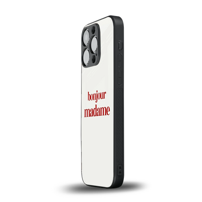 Bonjour Madame iphone 13 pro mobile cover | shockproof glass phone case