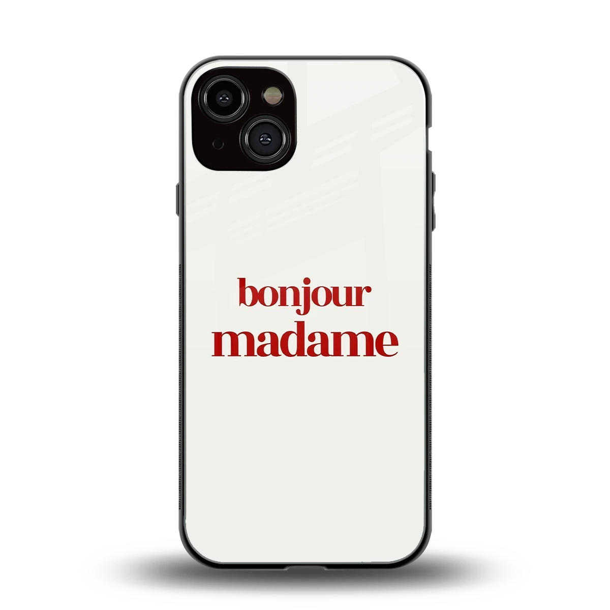 Bonjour Madame back phone cover | glass case for iphone 13