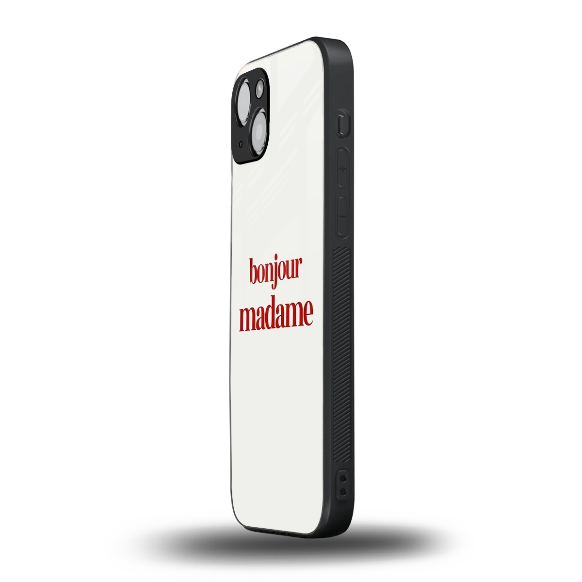 Bonjour Madame iphone 15 plus mobile cover | shockproof glass phone case