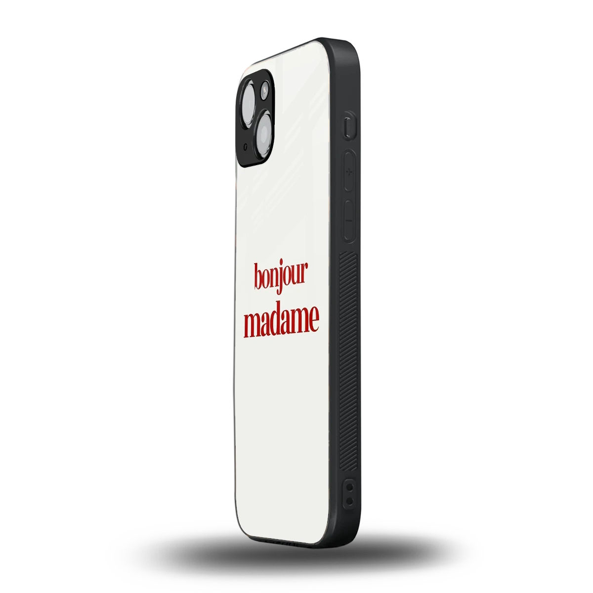 Bonjour Madame iphone 15 mobile cover | shockproof glass phone case