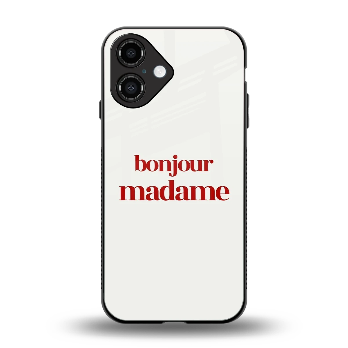 Bonjour Madame back phone cover | glass case for iphone 16