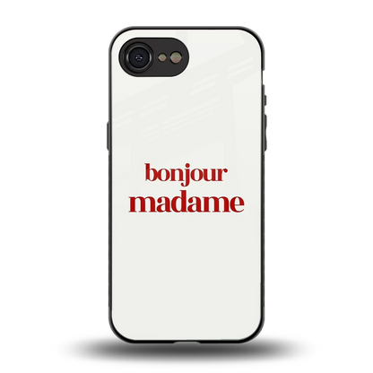 Bonjour Madame back phone cover | glass case for iphone 17e