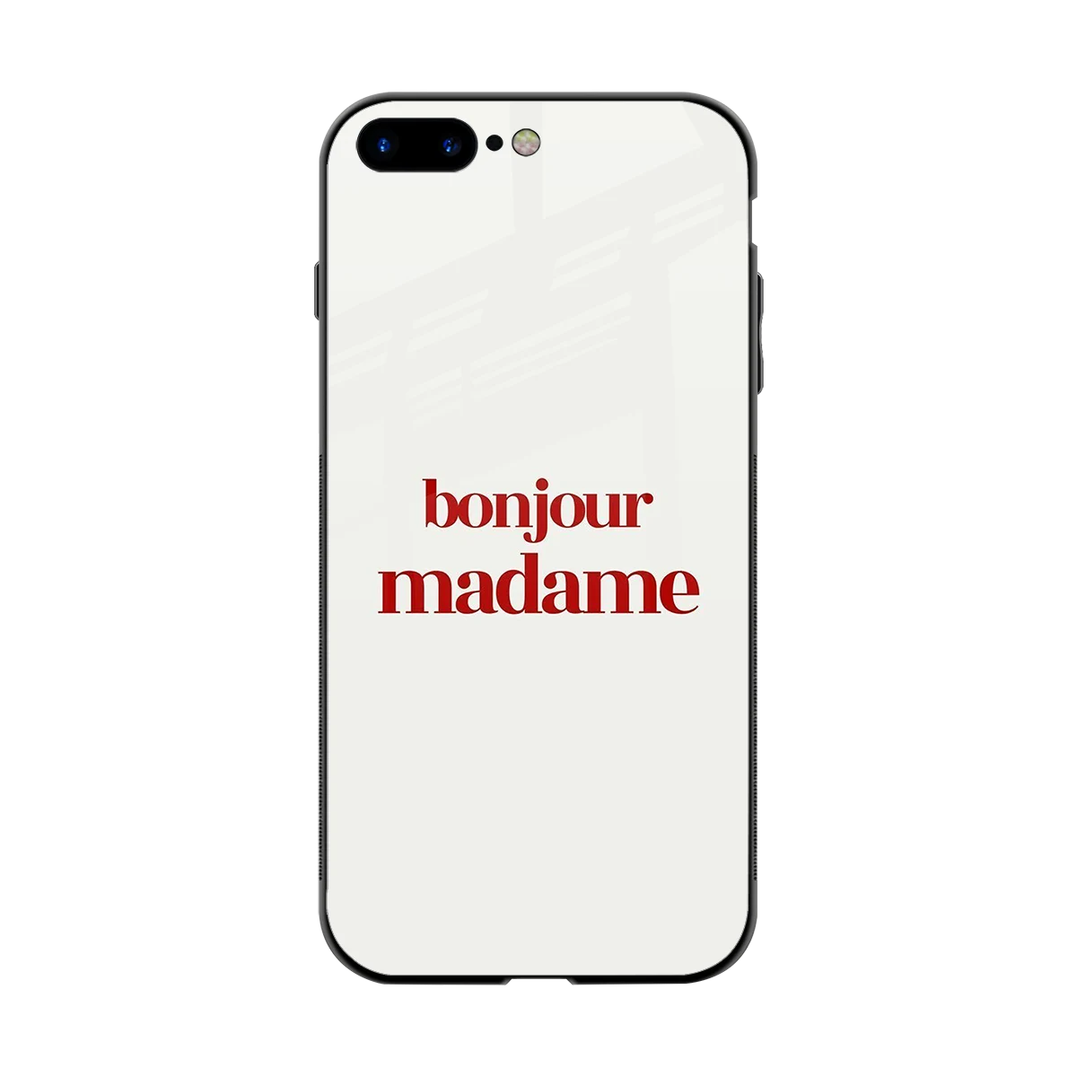 Bonjour Madame back phone cover | glass case for iphone 8 plus