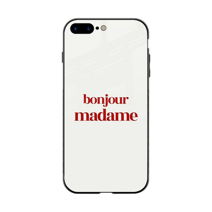 Bonjour Madame back phone cover | glass case for iphone 8 plus