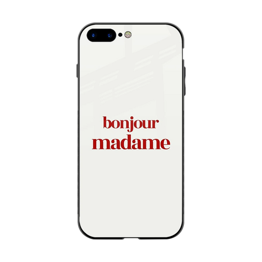 Bonjour Madame back phone cover | glass case for iphone 8 plus